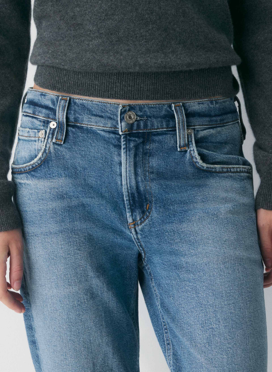 citizens of humanity anissa low rise straight jean alma