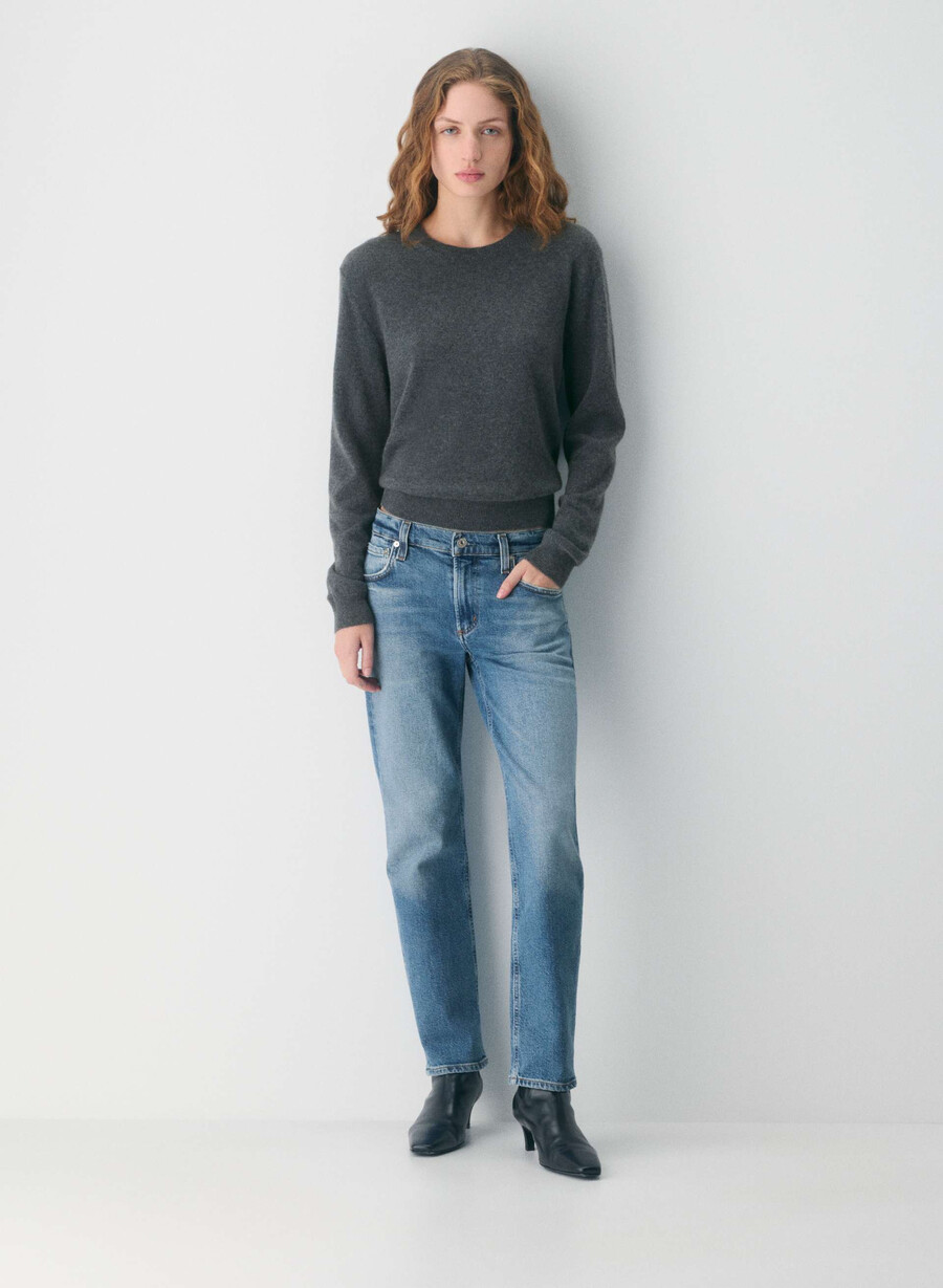 citizens of humanity anissa low rise straight jean alma