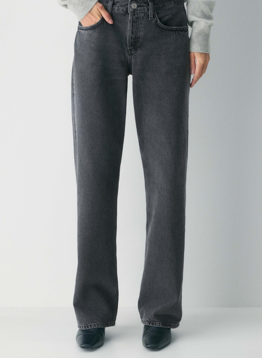 agolde lavt midje løs jeans symbolic