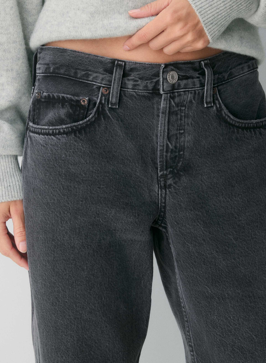 agolde lavt midje løs jeans symbolic