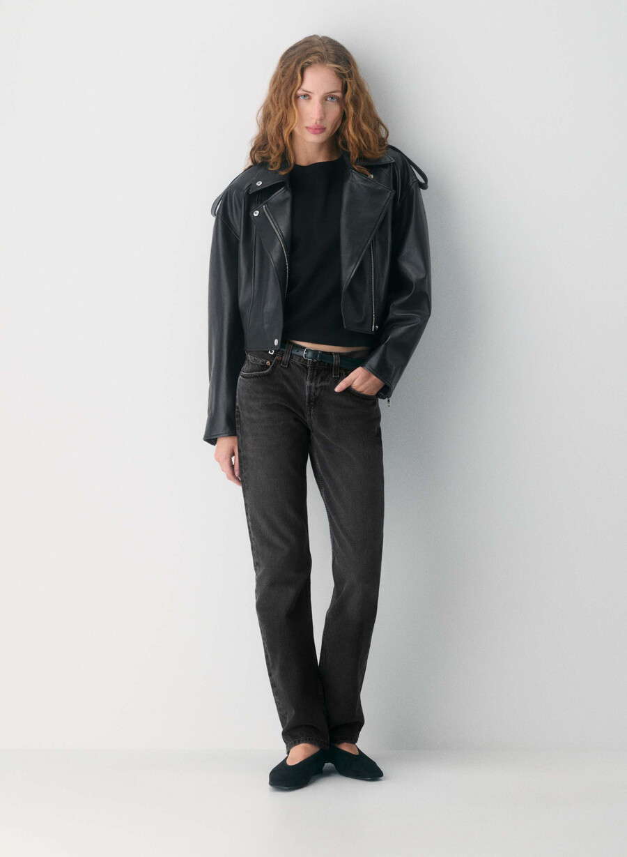 agolde lav midje slim jeans arcane