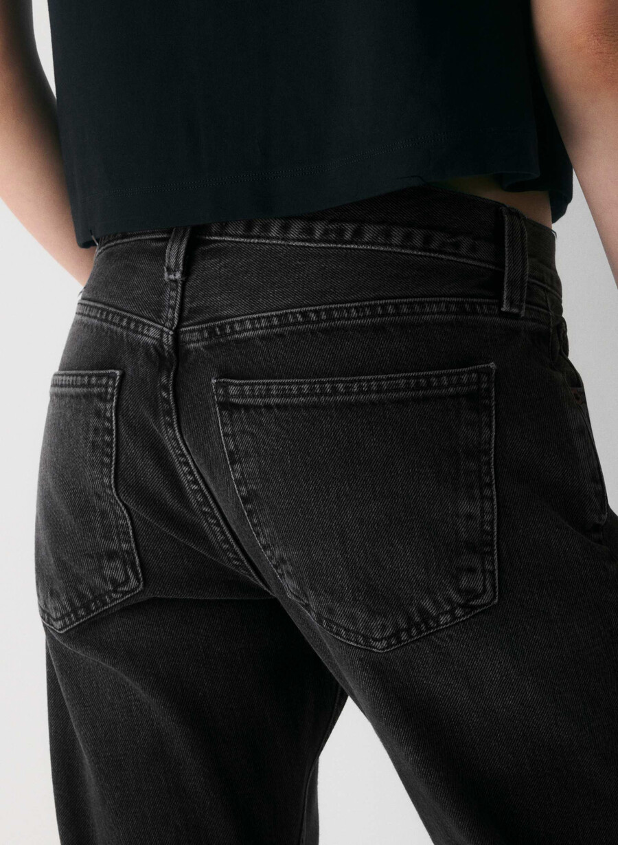 agolde lav midje slim jeans arcane