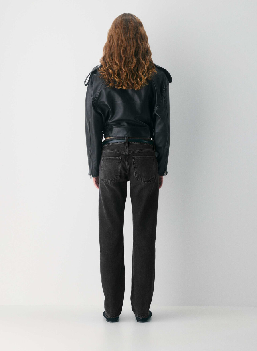 agolde lav midje slim jeans arcane