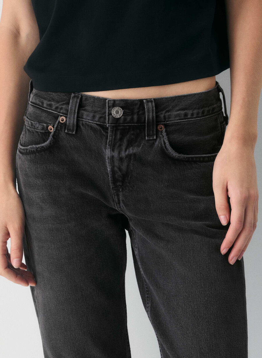 agolde lav midje slim jeans arcane