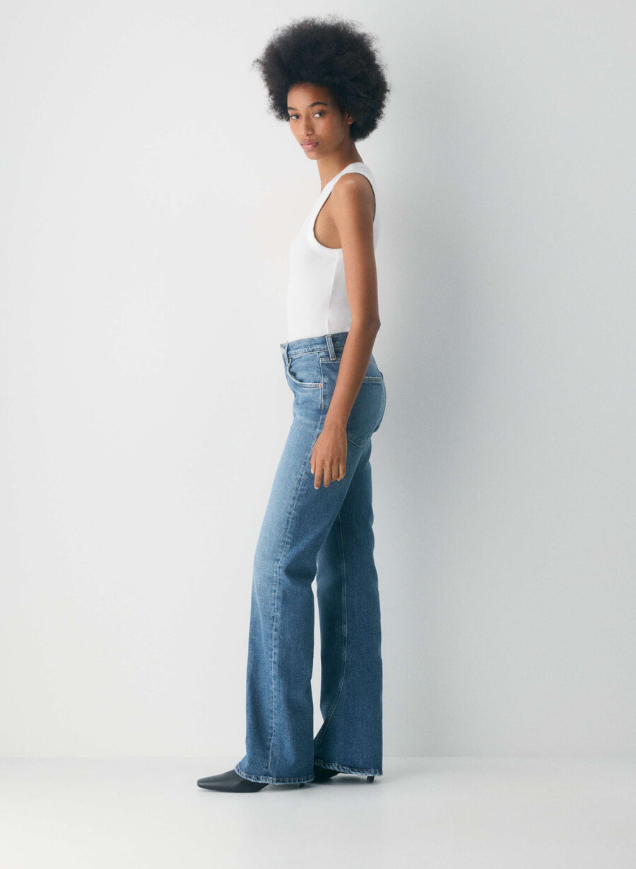 agolde mid rise kick boot jean curve