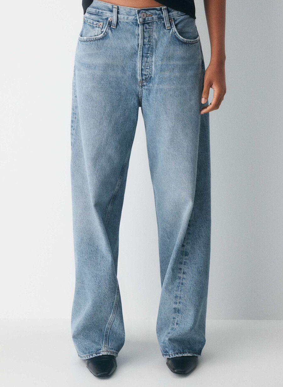 agolde twist lavslengte baggy jeans stage