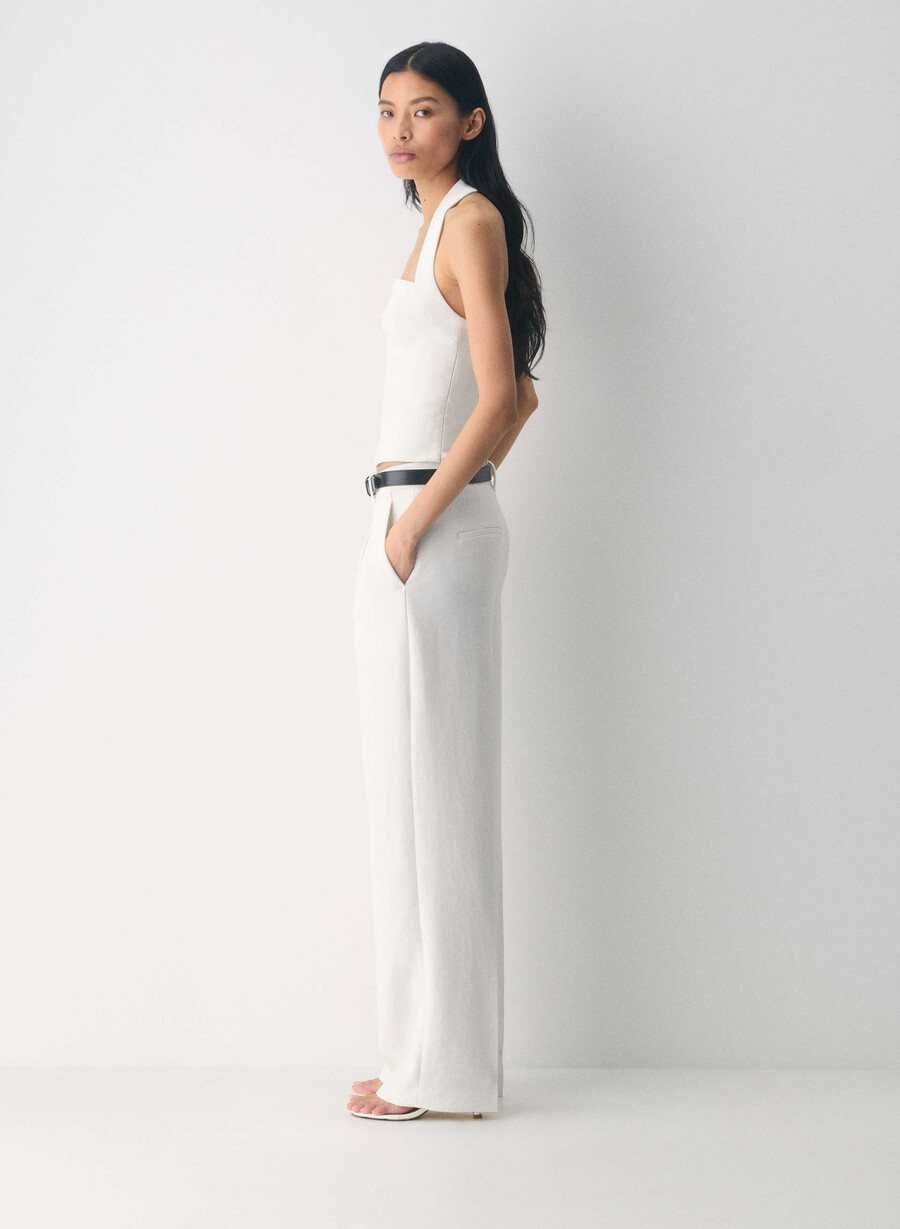 whisper halter topp - crepette lys bjørk