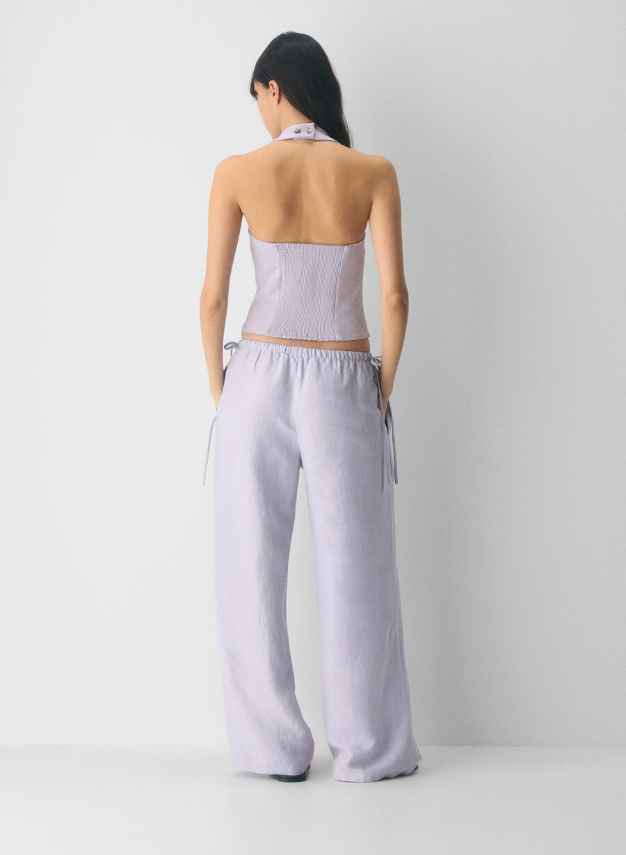 whisper halter-topp - crepette villblomster syren