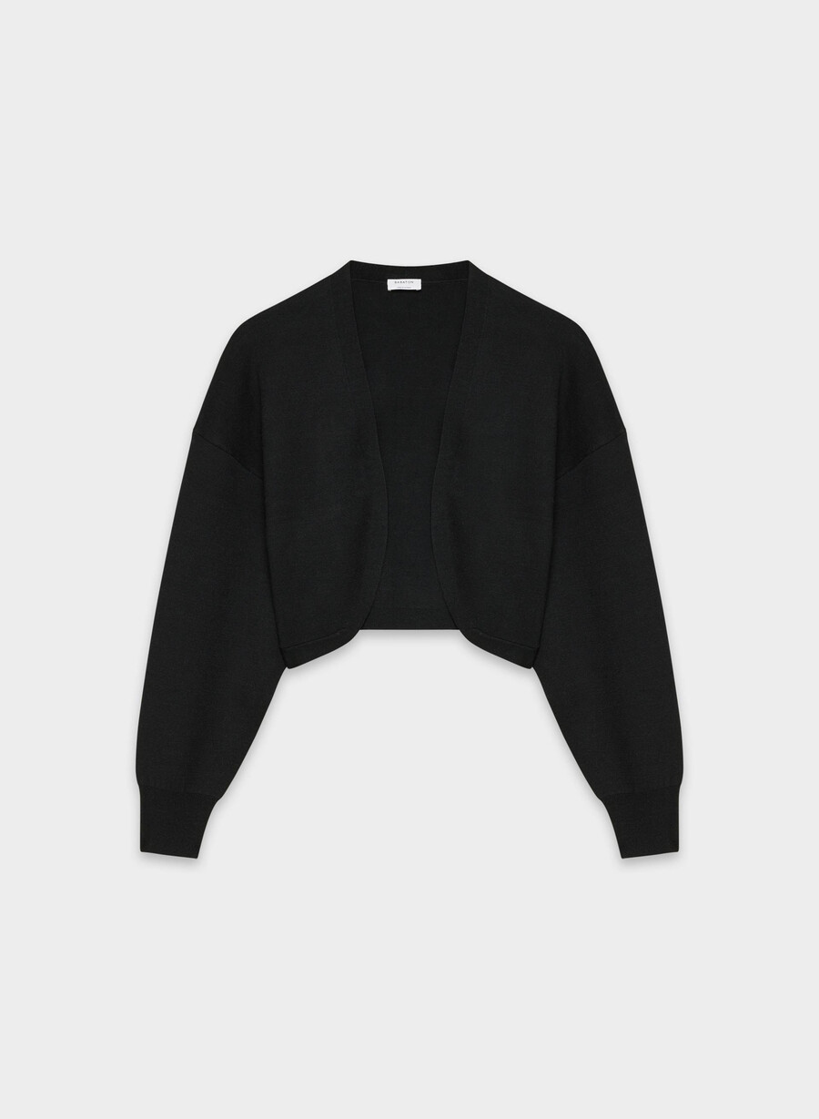 new decision shrug - wonder yarn svart