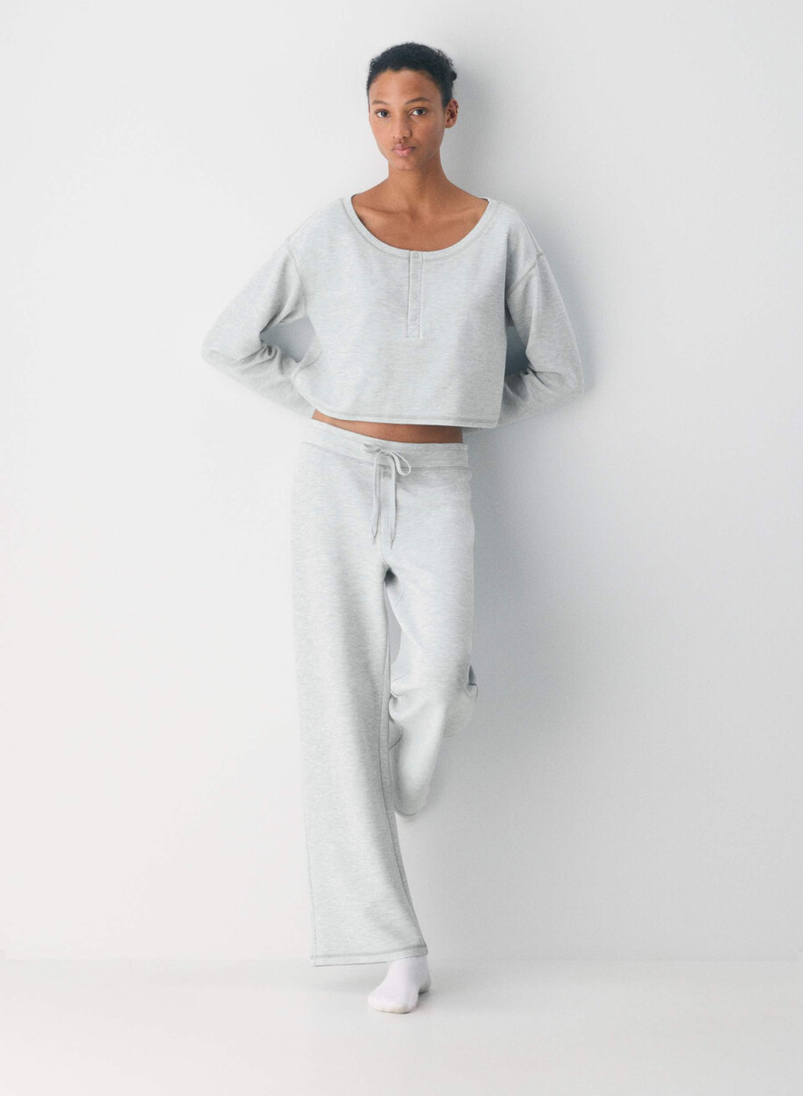 ny wafflex lush langermet heather chrome