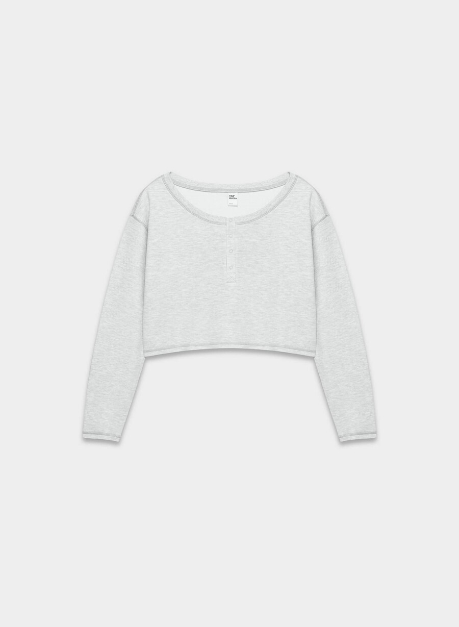 ny wafflex lush langermet heather chrome