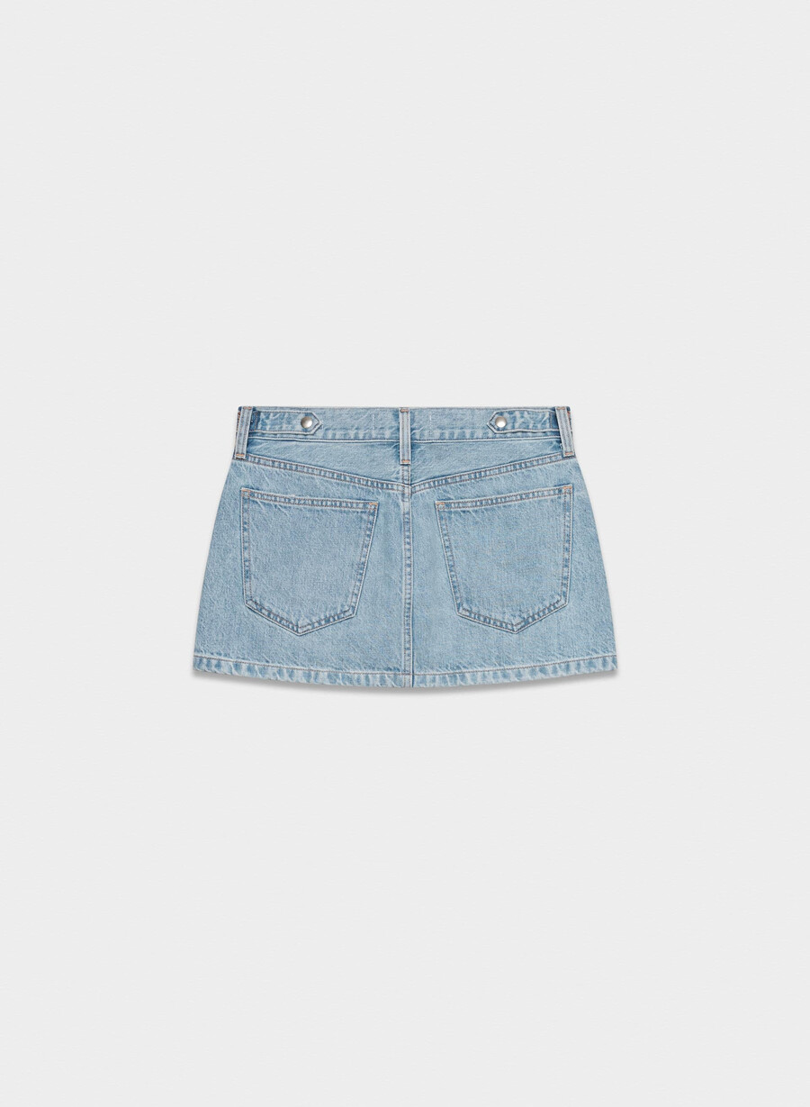 denim forum 90-tallets vintage mikro-denimskjørt 7 år bleu taboo