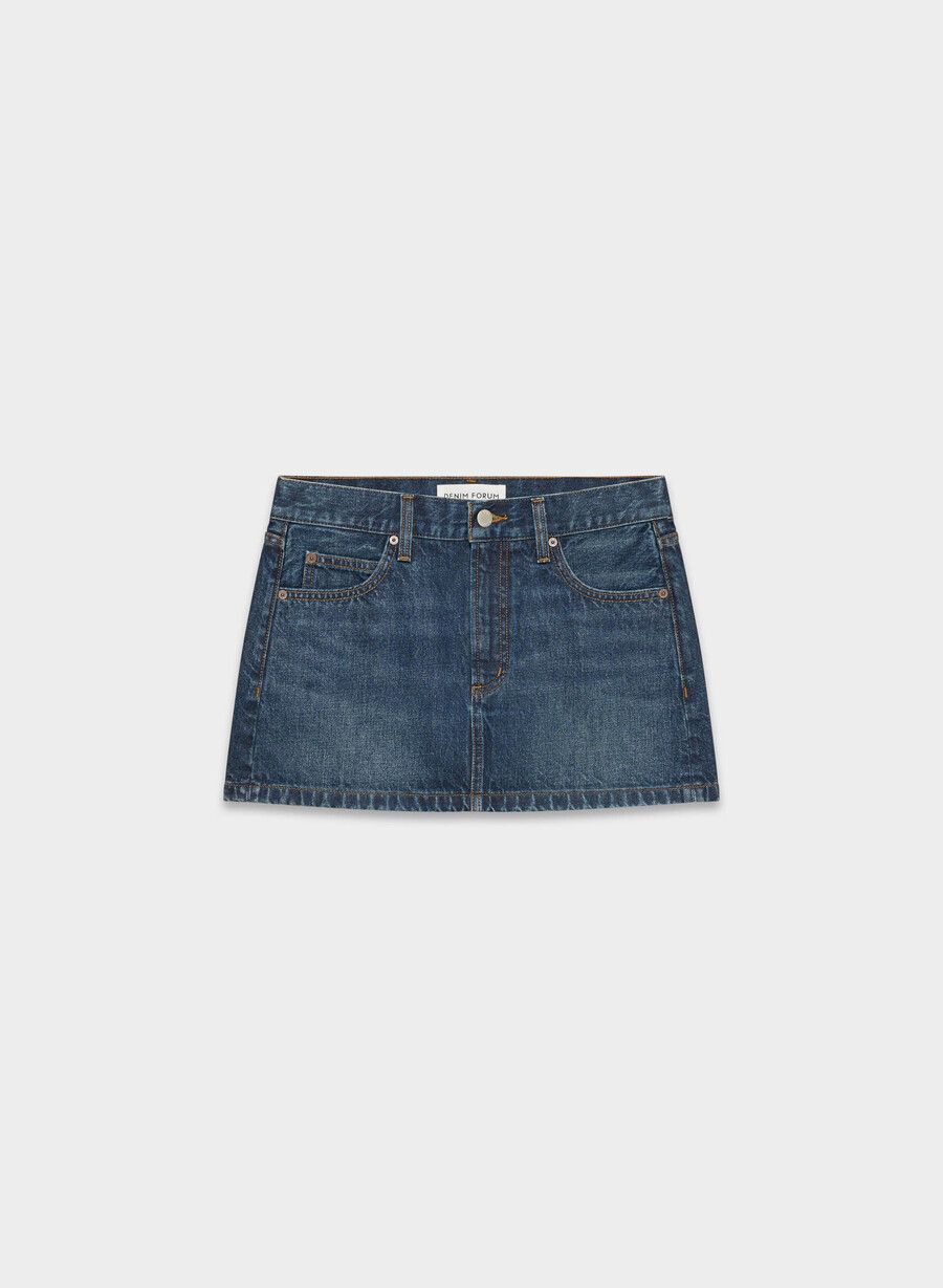 denim forum 90-tallets vintage mikro-denimskjørt be about dark bleu
