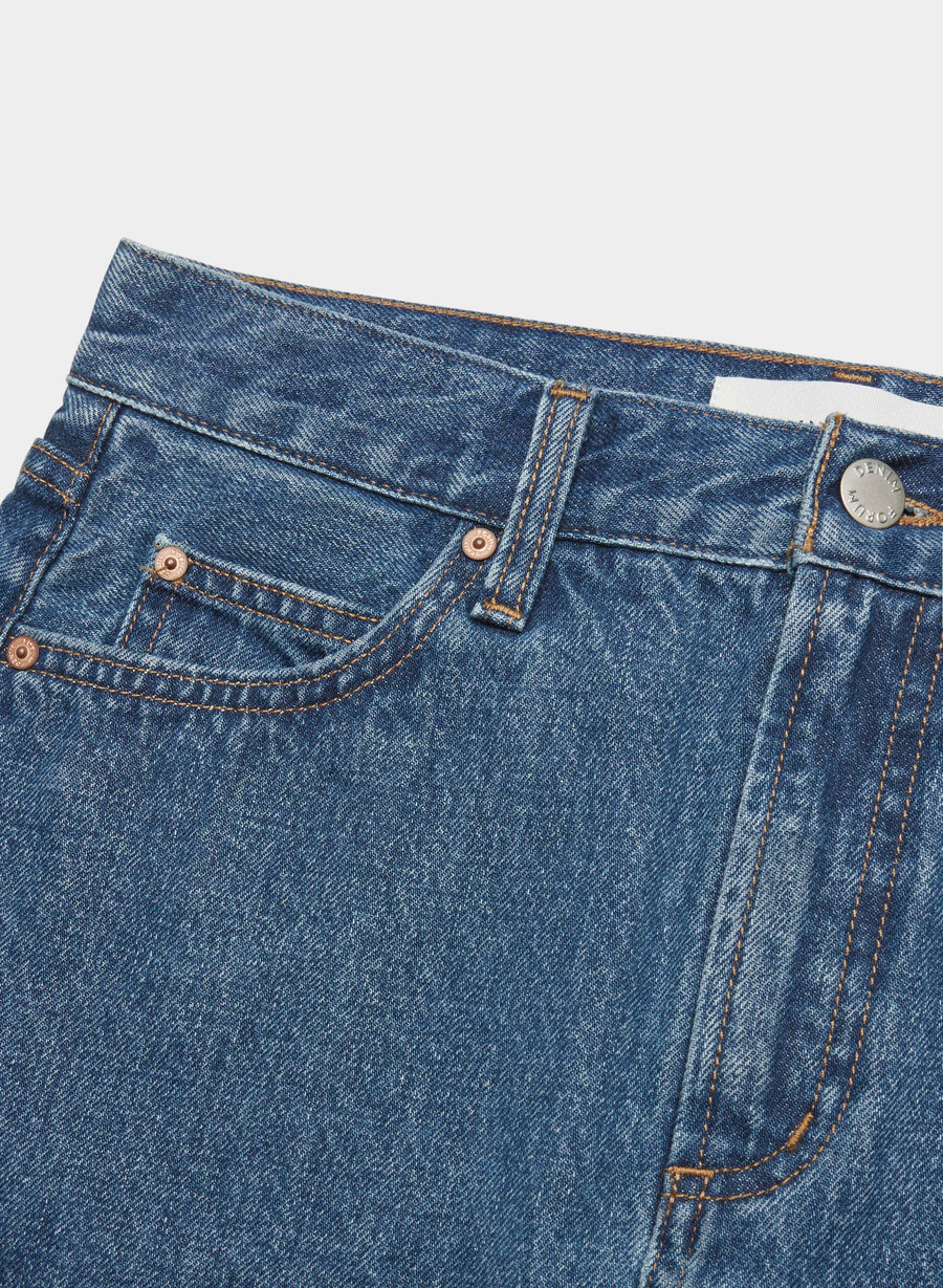 denim forum 90-tallets vintage mikro-denimskjørt mØrk blÅ Øyenskygge