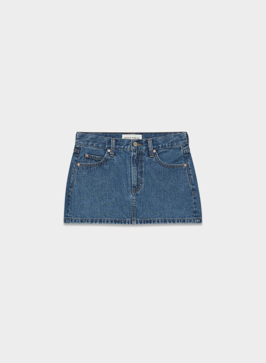 denim forum 90-tallets vintage mikro-denimskjørt mØrk blÅ Øyenskygge