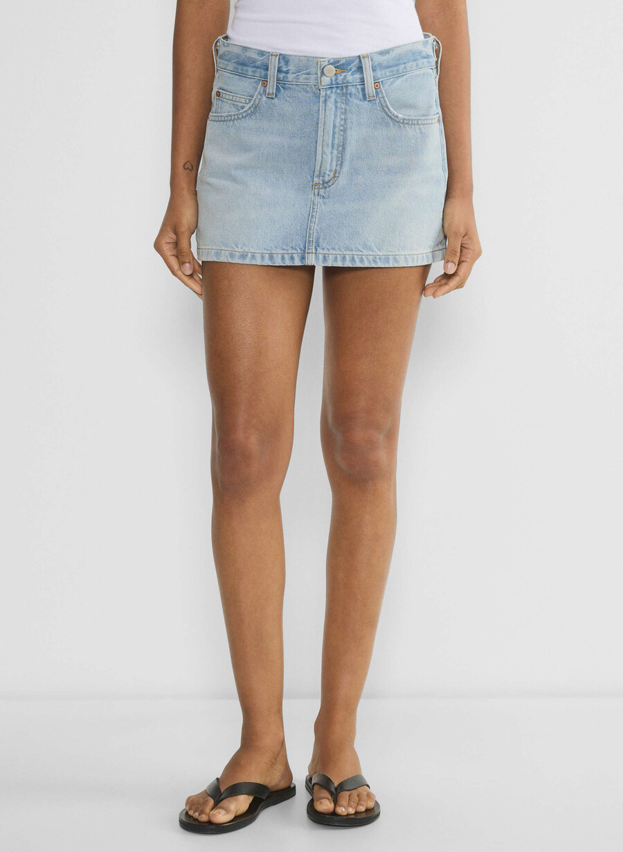denim forum 90-tallets vintage mikro-denimskjørt her kommer sn bl