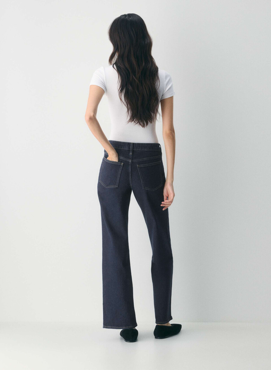 denim forum pam super low-rise wide jean no-stress mØrk blÅ