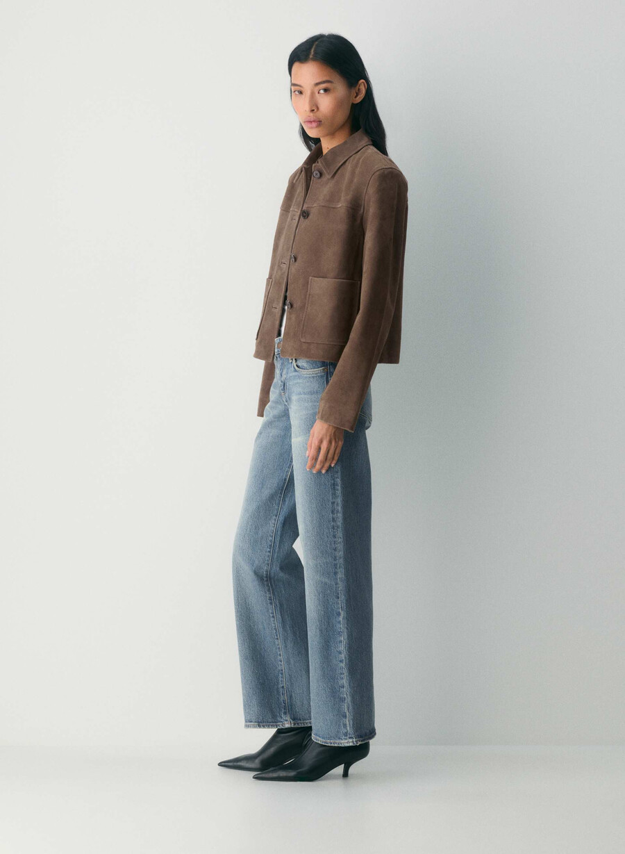 denim forum pam super low-rise wide jeans vintage medium blÅ