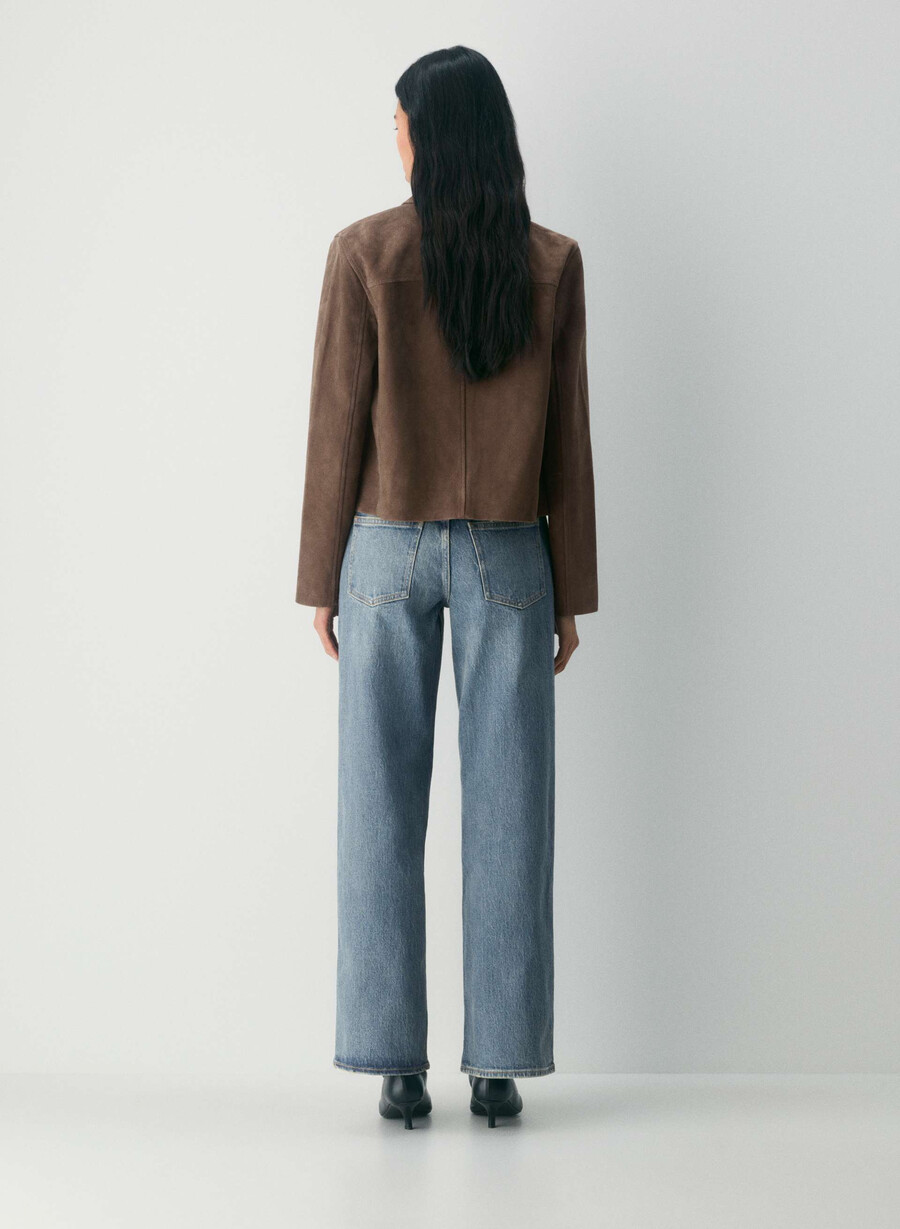 denim forum pam super low-rise wide jeans vintage medium blÅ