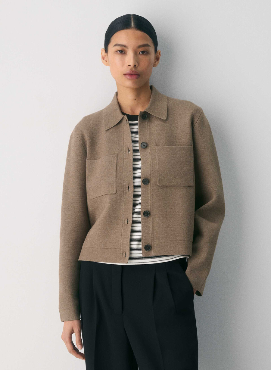 new society cardigan - wonder yarn lys bjØrk