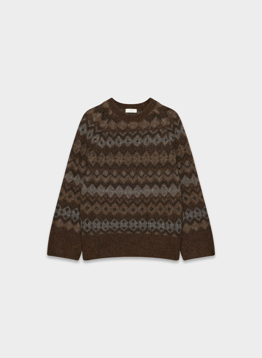 harlow genser mØrk brun multi