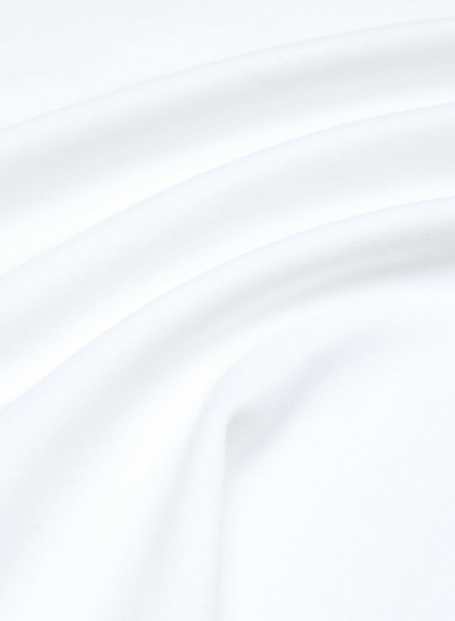 interlock cotton steps langermet hvit