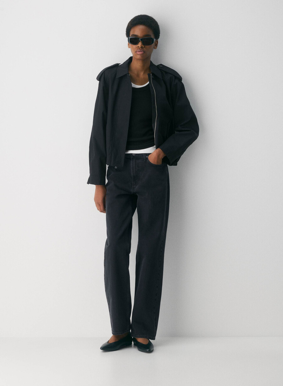arno-jakken - city twill svart