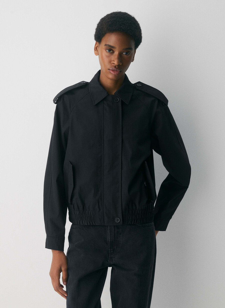 arno-jakken - city twill svart