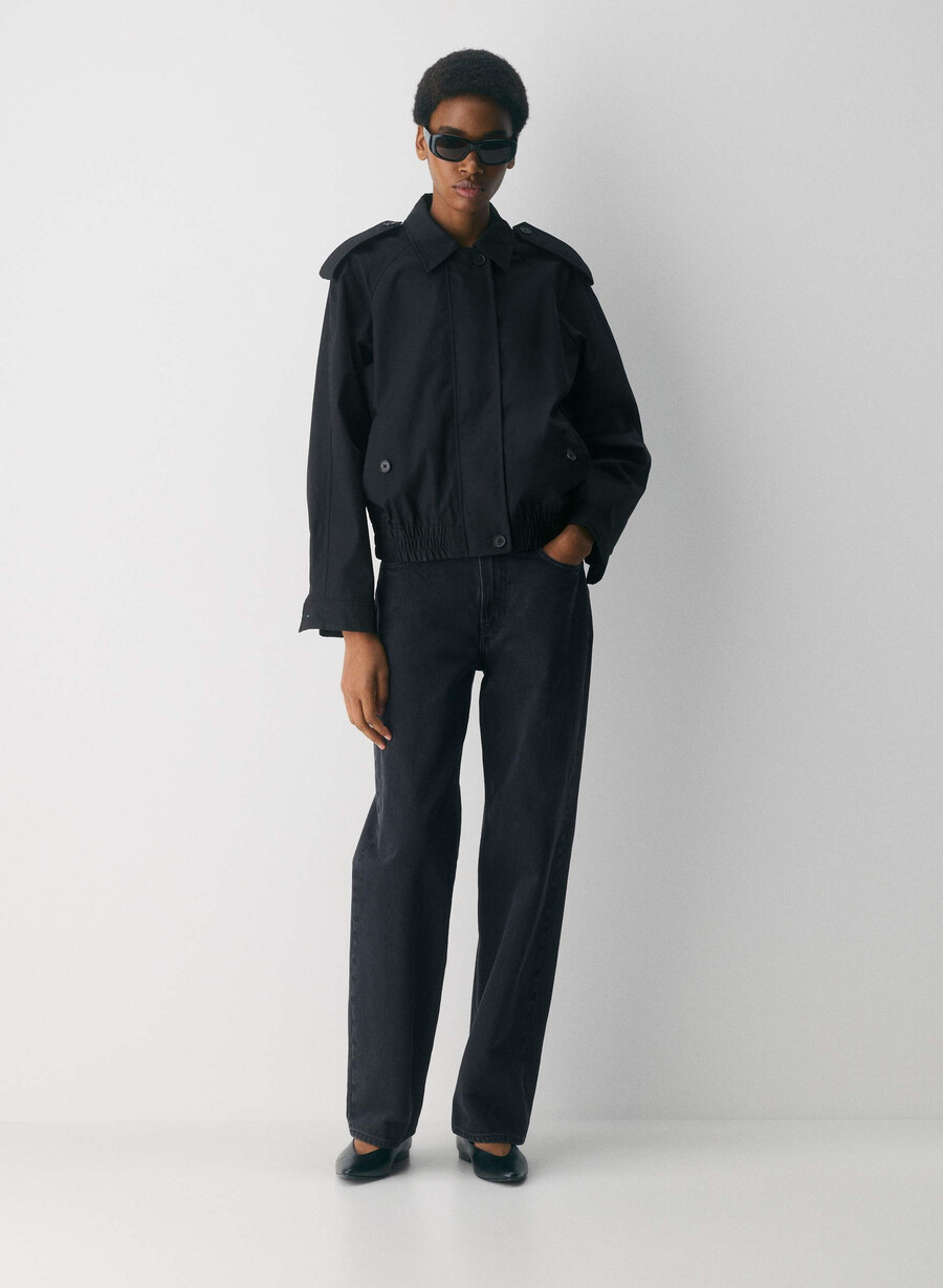 arno-jakken - city twill svart