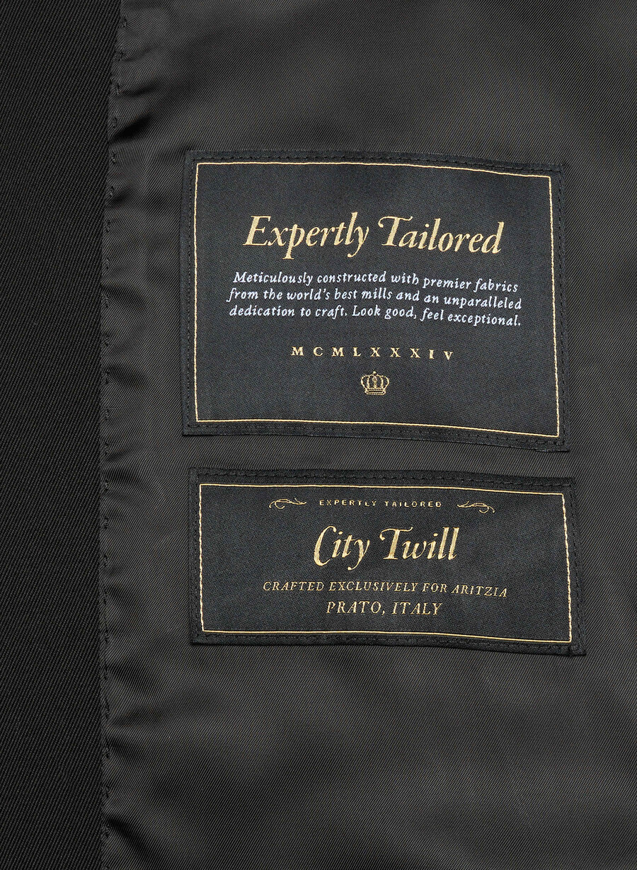 davis-trenchcoaten – rich twill svart
