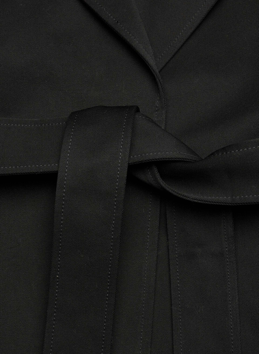 davis-trenchcoaten – rich twill svart