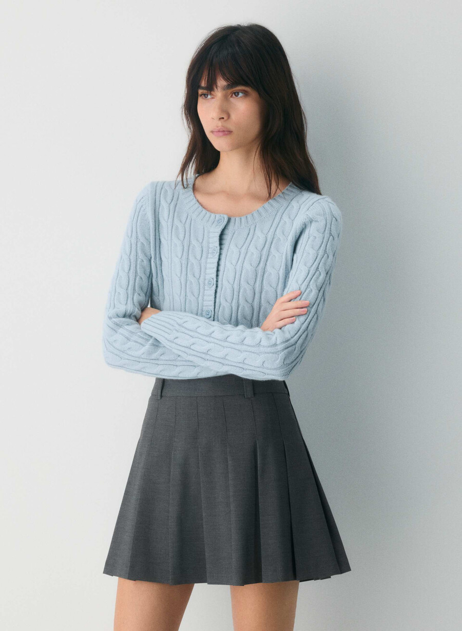 teacup cardigan dew blue