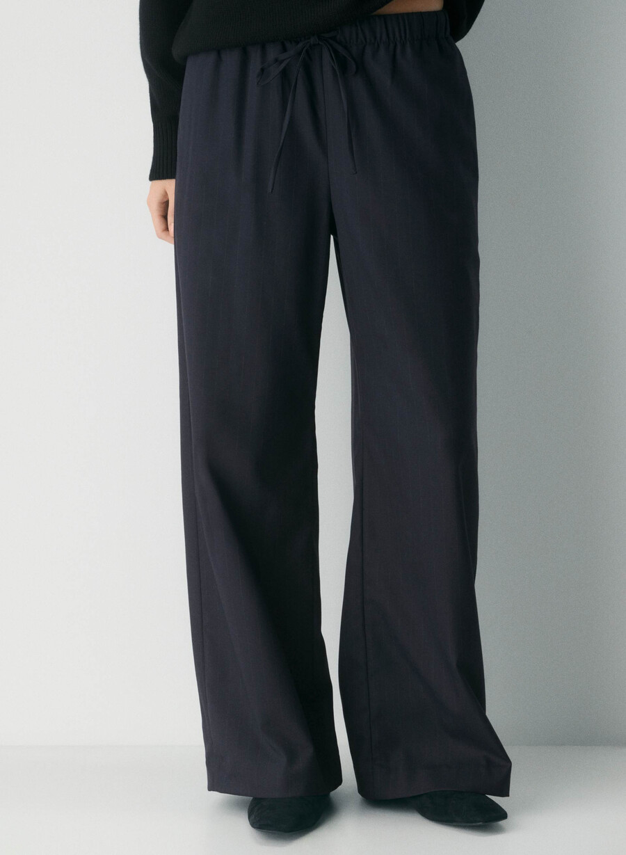 the lodge pant - raffinert brnt stripe dk n nvgr