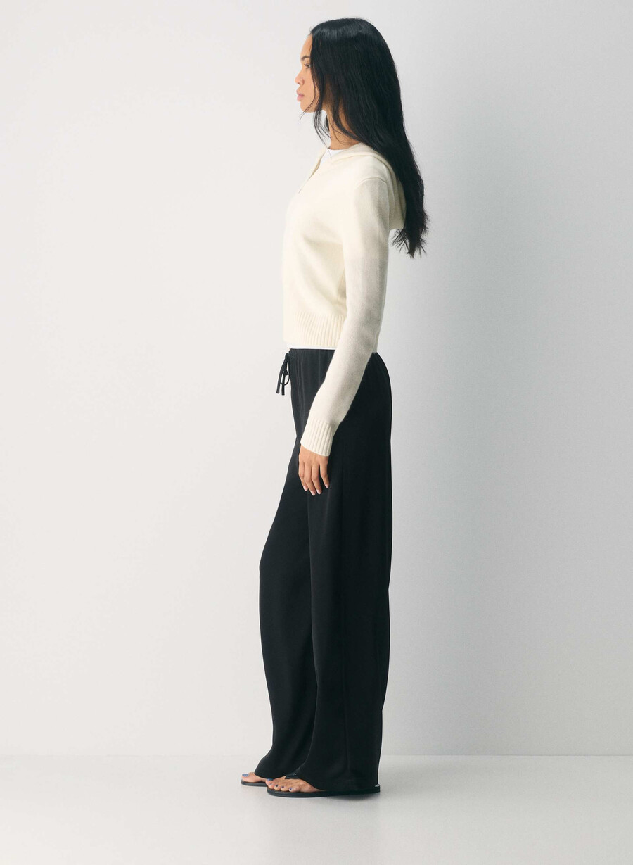 essential cashmere idyllic zip hoodie lys bjØrk
