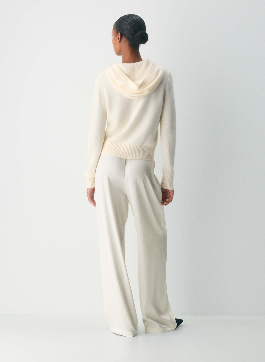 essential cashmere idyllic zip hoodie whisper white