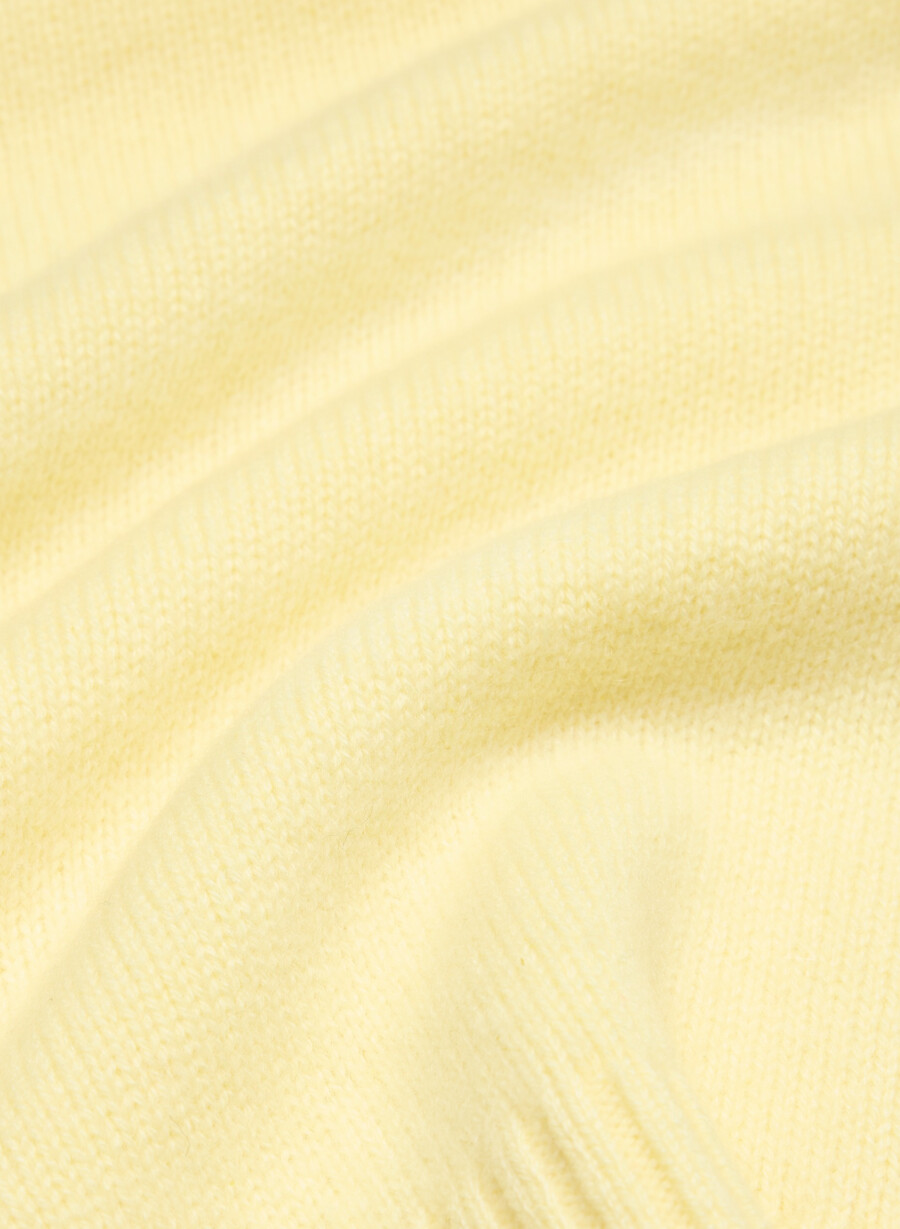 essential cashmere idyllic zip hoodie limonade