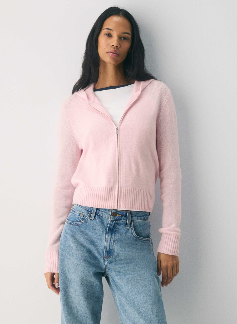 essential cashmere idyllic zip hoodie villa rosa