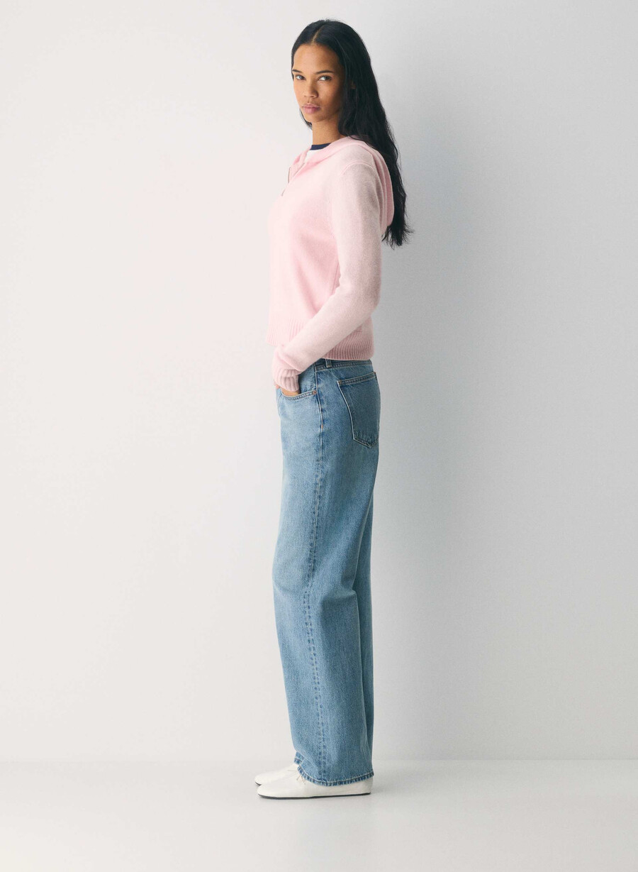 essential cashmere idyllic zip hoodie villa rosa