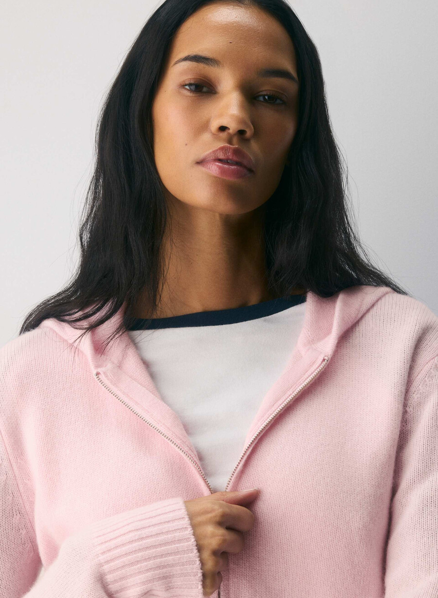 essential cashmere idyllic zip hoodie villa rosa