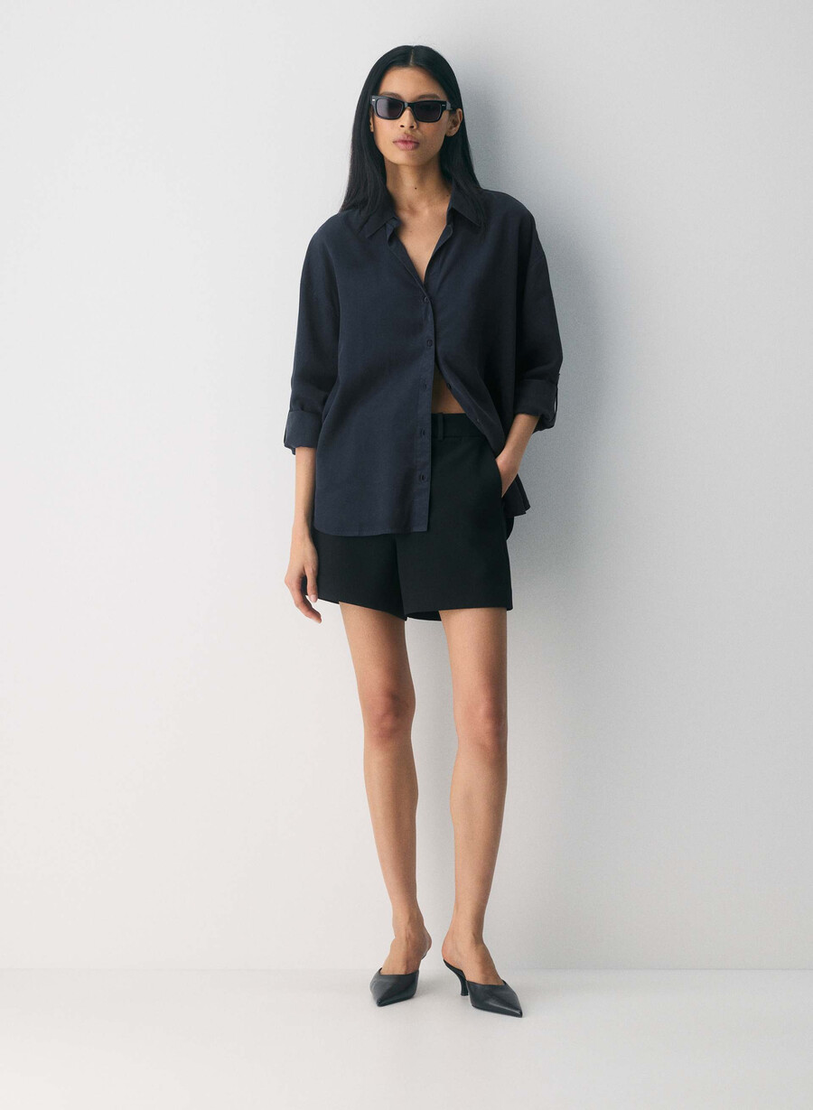 new agency mid-large shorts svart