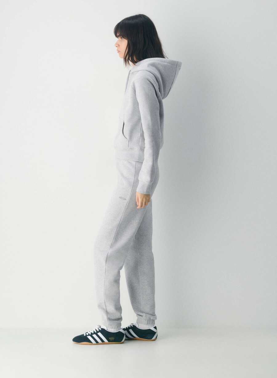 koselig fleece-hettegenser i raglan-kvalitet myk og myk krom