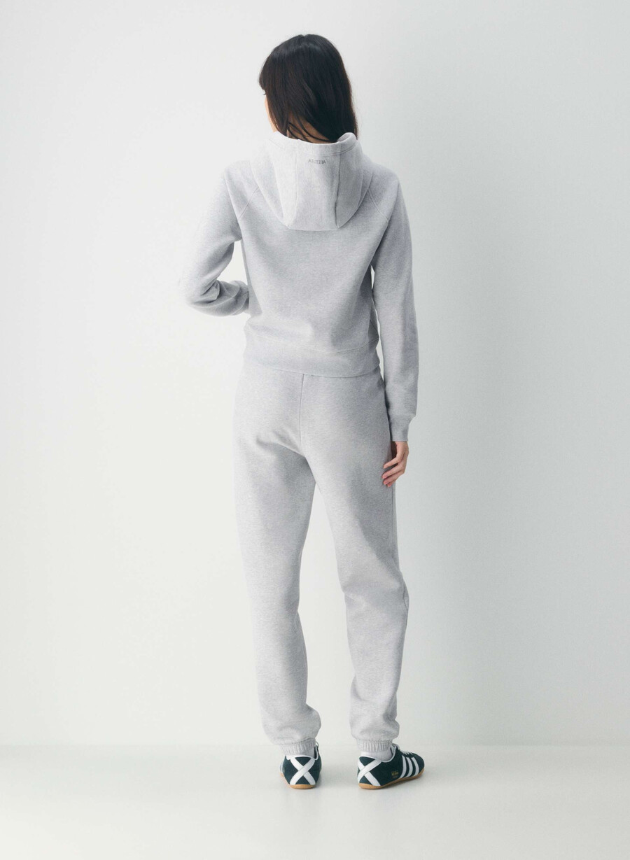 koselig fleece-hettegenser i raglan-kvalitet myk og myk krom
