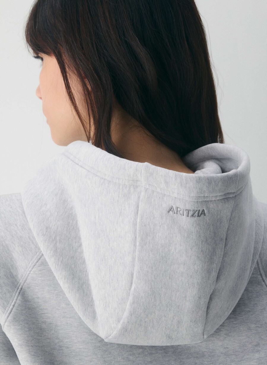 koselig fleece-hettegenser i raglan-kvalitet myk og myk krom