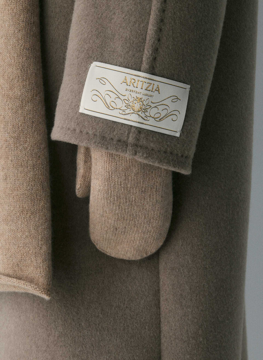 kasjmirvott i ribbet materiale heather nomad taupe