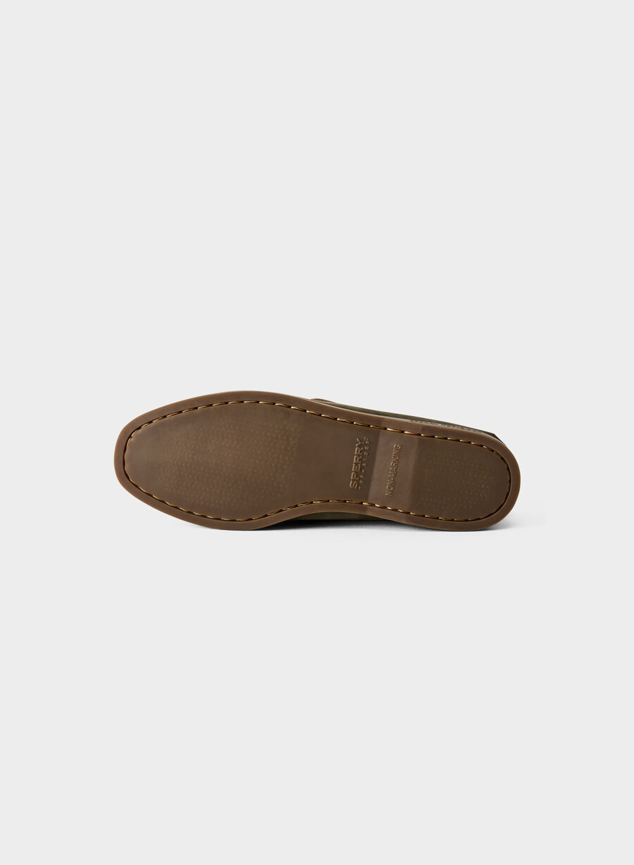 sperry x aritzia ao båtsko - nubukskinn dk willow green