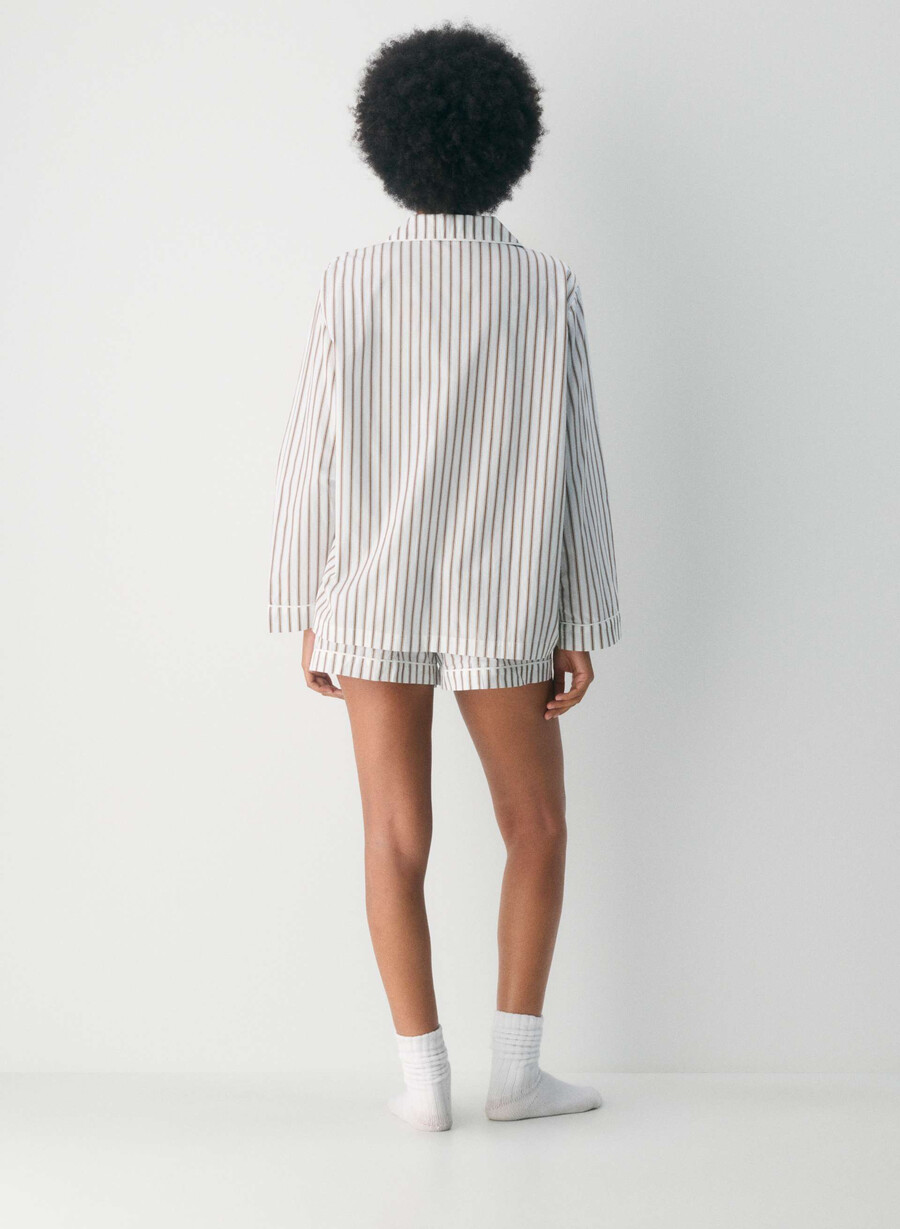 laze poplin-pysjamasskjorte joel stripe b wtch