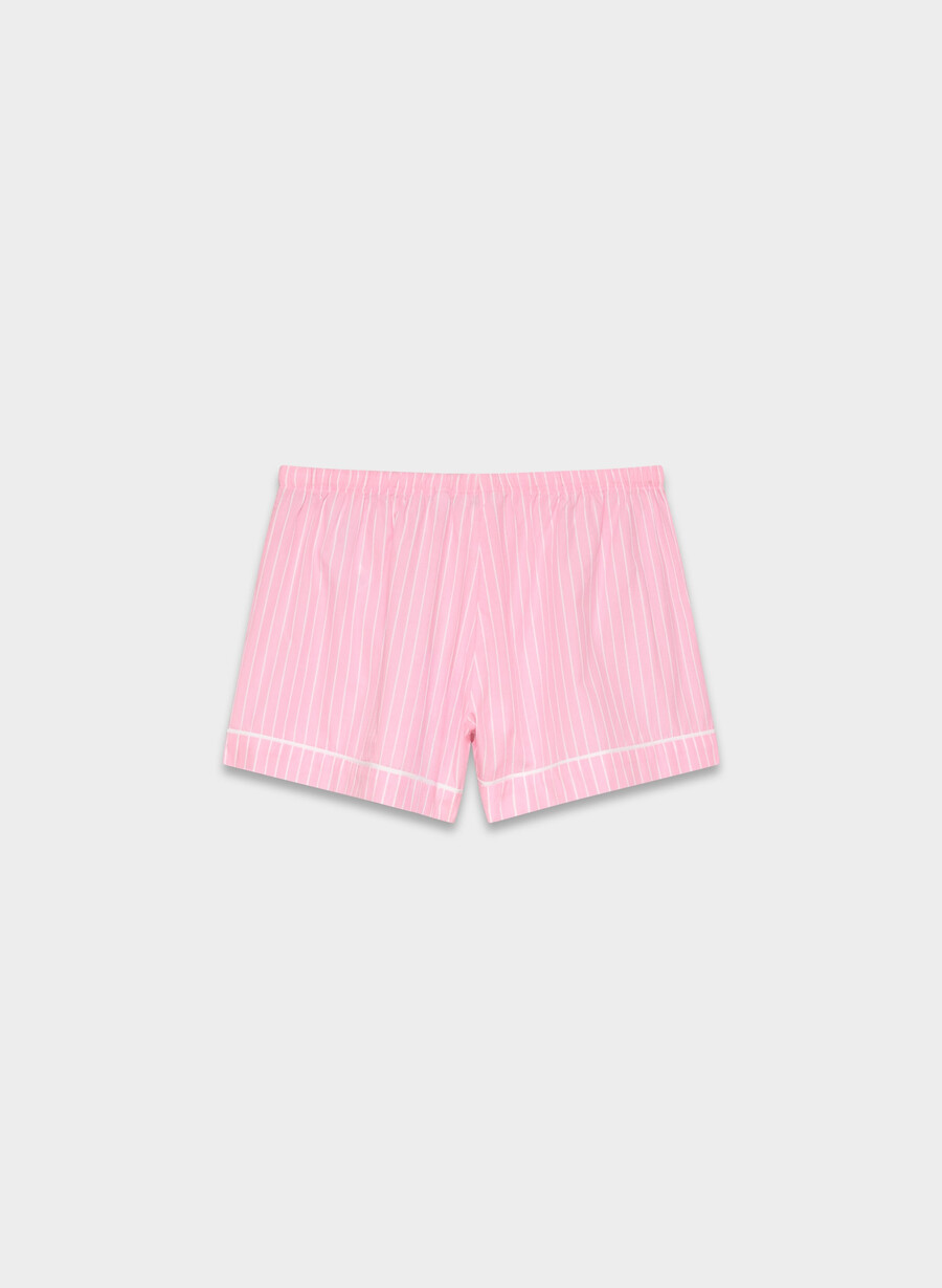 laze poplin-pysjamas short mtchl strpp jb pkb hvit
