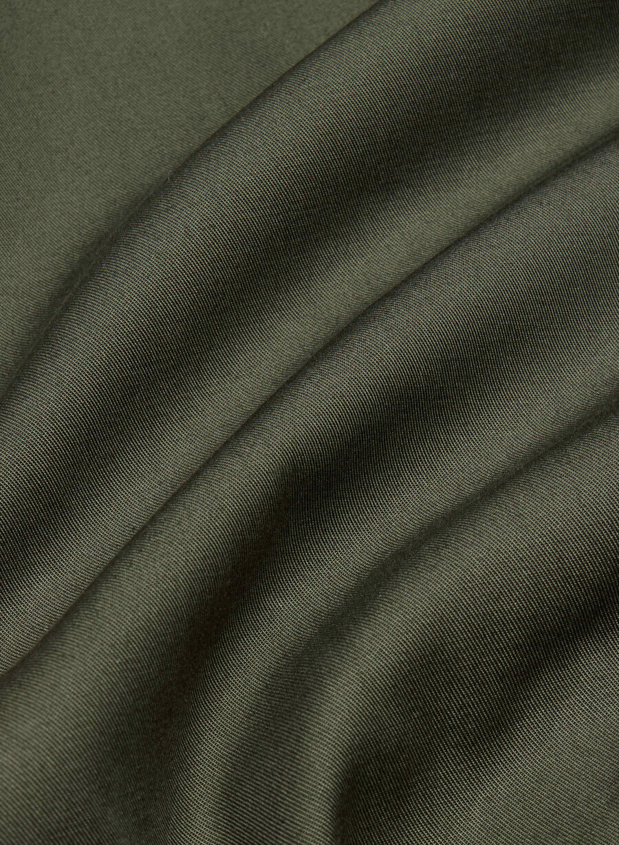 finch kort trenchkåpe - city twill mØrk oliven