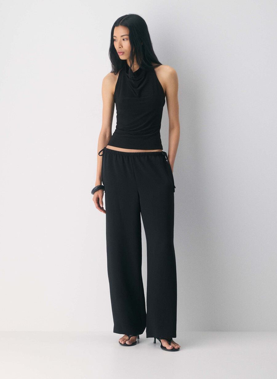artisan pant - crepette svart