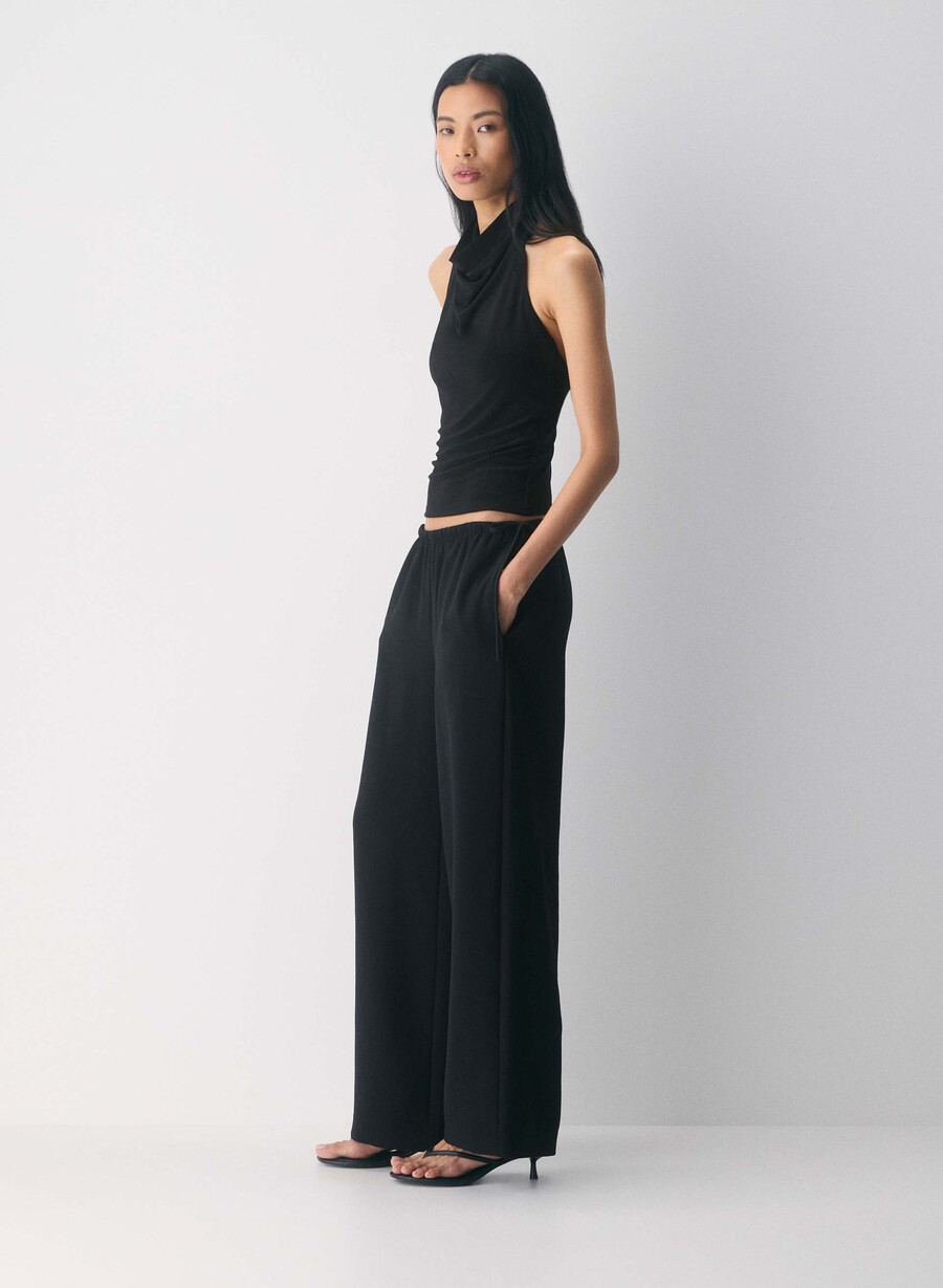 artisan pant - crepette svart
